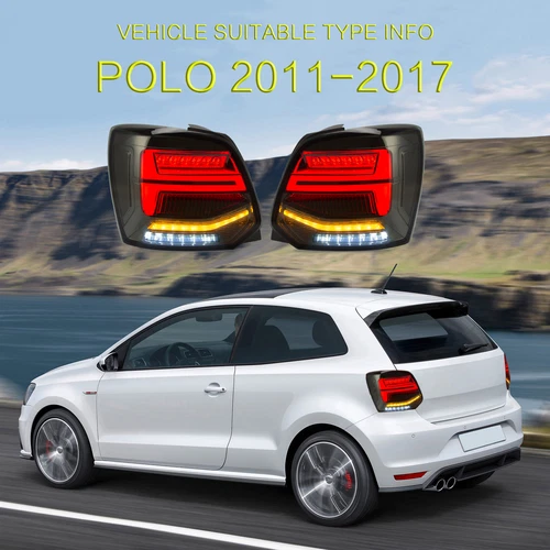 VLAND For VW Polo MK5 2011-2017 LED Head Lights+Smoked Rear Lights w/Sequential - Picture 19 of 19