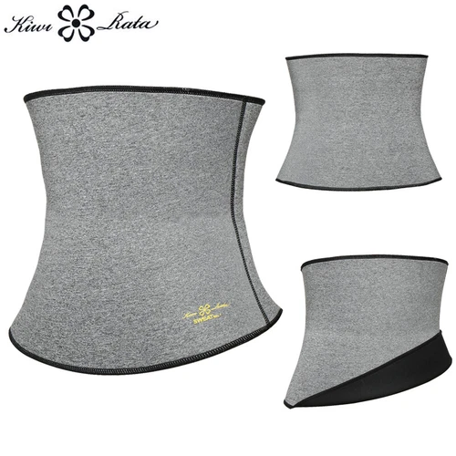 Herren Taillenschneider Saunagürtel Schweiß Body Shaper Fatburner Shapewear Band Wrap - Bild 20 von 25
