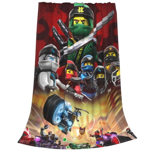 Ninjago Cartoon Comics weich warm gemütlich Flanell Überwurfdecke für Schlafstuhl Sofa - Bild 8 von 30