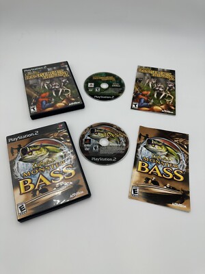 PlayStation 2 Cabela's Dangerous Hunts & Monster Bass Sony Tested CIB  w/Manuals