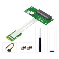 Mini PCI-E to PCI-E Express X8 USB Riser Card with High Speed FPC Cable With Pad