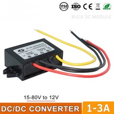 DC 24V 36V 48V 60V TO 12V 1A/2A/3A/5A Step down Power Converter Buck Regulator