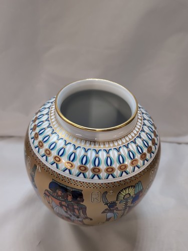 Kaiser W. Germany Large 11” Porcelain Vase Limited Tomb Of Tutankhamun/Egyptian - Picture 5 of 9