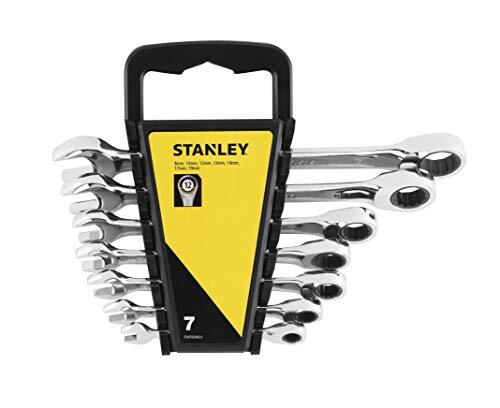 STANLEY FATMAX Set 7 chiavi combinate a cricchetto piatte (t8d)