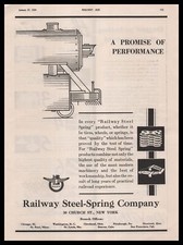 1927 Railway Steel Spring Co New York Locomotive Train Products Vintage Print Ad