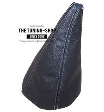 Schaltmanschette Schaltsack Für Peugeot Boxer 1994-2006 Leder Schwarz Naht Grau