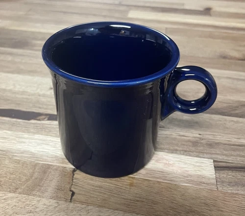 Fiesta Cobalt Blue Mug Coffee Cup Fiestaware Ring Handle Tom & Jerry HLC Retired