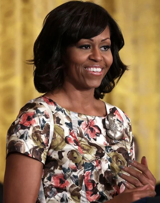 Vestido Vaina THAKOON Inside-Out Estampado Rosa Seda ASO Michelle Obama Talla 2 Foto 2 de 4