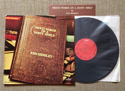 KEN HENSLEY PROUD WORDS ON A DUSTY SHELF LP 1973 U.S MERCURY INSERT (HOLE PUNCH)