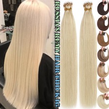 Nano Beads 100 Real Human Hair Extensions Nano Ring Microlink Loop Full Head 1G