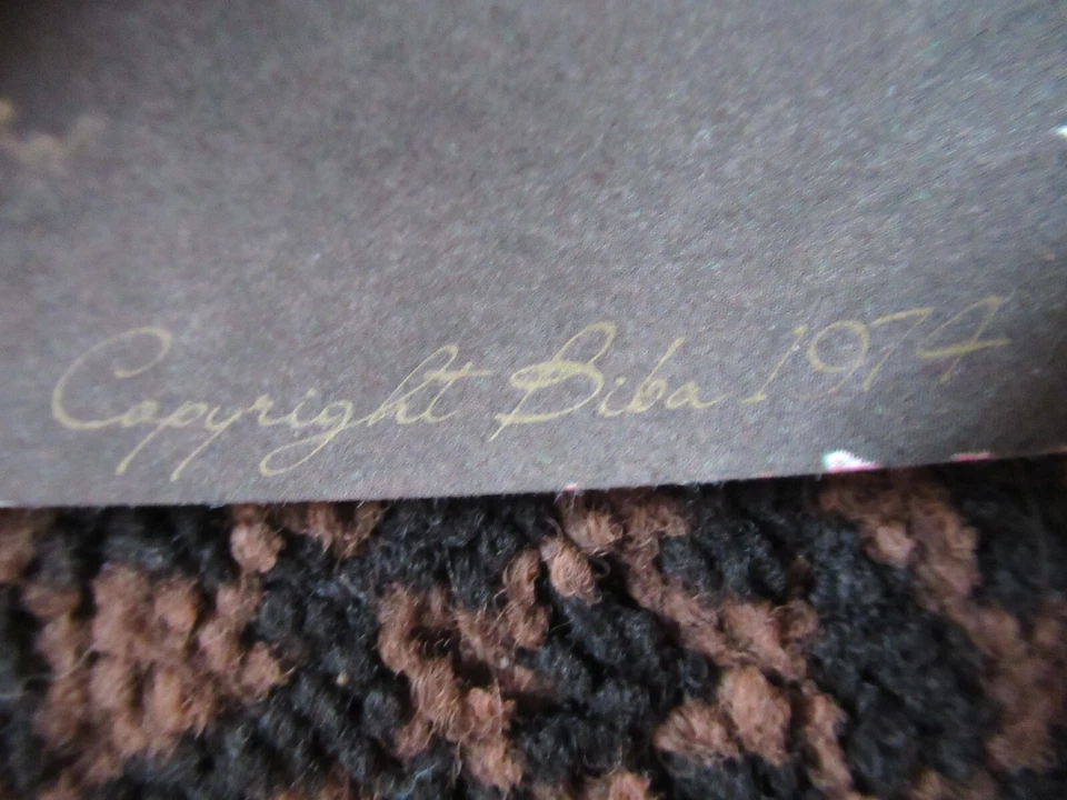 1974 Original Biba (1964-1975) Poster 28"x13.5" Near Mint Barbara Hulanicki - Image 2 of 4