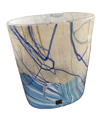 Isle of Wight Glass Seascape Glas Vase 