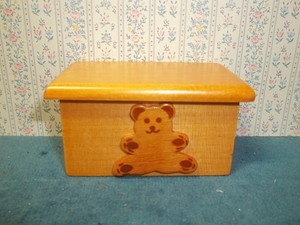 small oak toy box