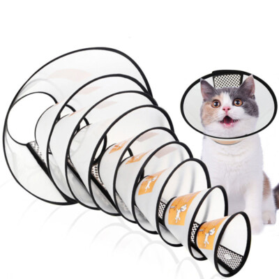 Pet Cat Dog Collar Head Wound Healing Anti-Bite Protective Cover Cone Guard 