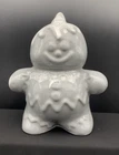 Hull Pottery 1999 Bank Commemorative Gingerbread Man Grey Drip Flint Ridge