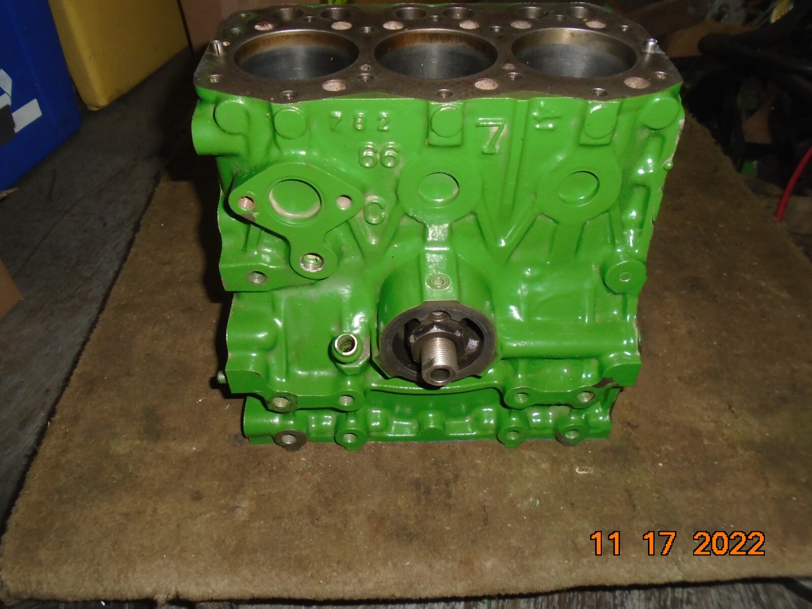 John Deere 322 Yanmar Gas 3TG66UJ Engine Block AM876029 eBay