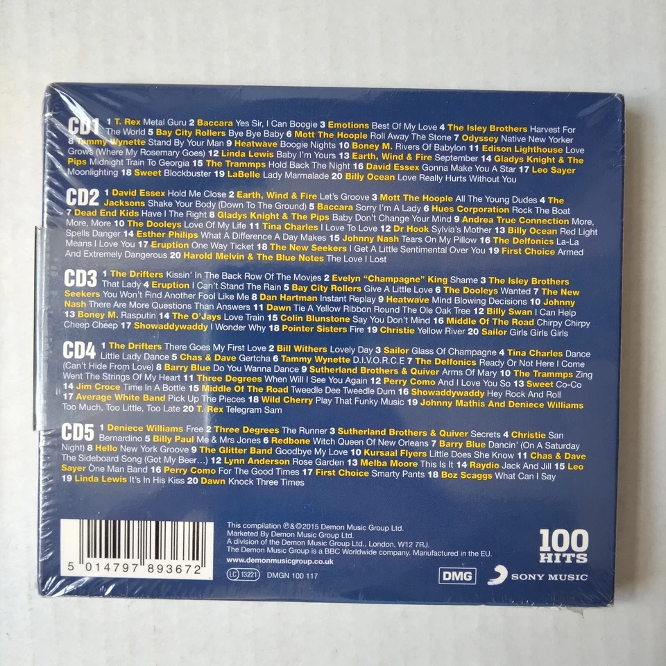 70s Chartbusters 100 Hits CD (5 Discs) New Sealed - Image 2 of 2