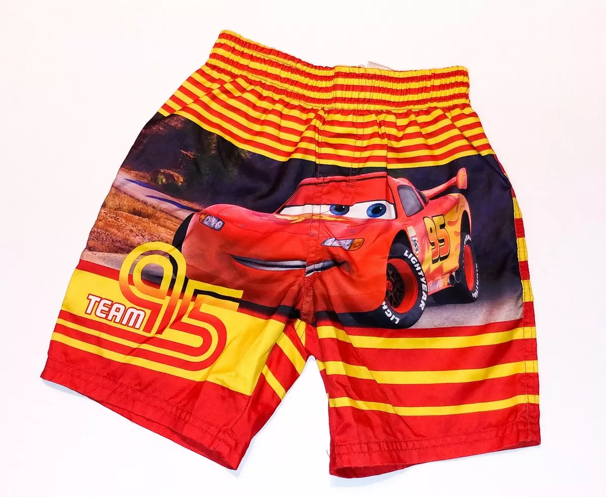 Disney Store Cars Swim Shorts 24M Lightning McQueen Cars Pixar