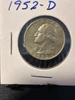 1952 D  Washington Quarter, AU/UNC     N83