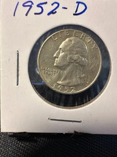 1952 D  Washington Quarter, AU/UNC     N83
