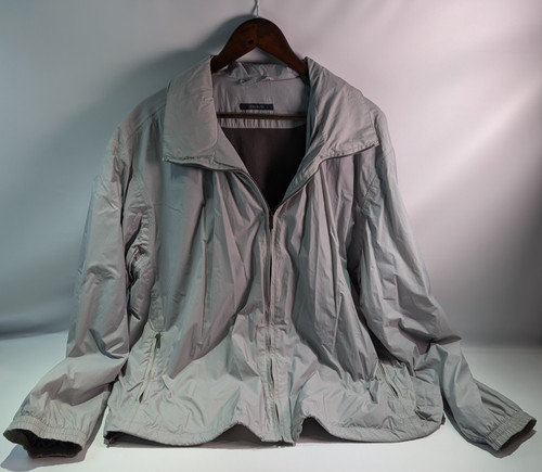 Ermenegildo Zegna Sport Microlite Jacket XXL Gray Full Zip Vintage 90s