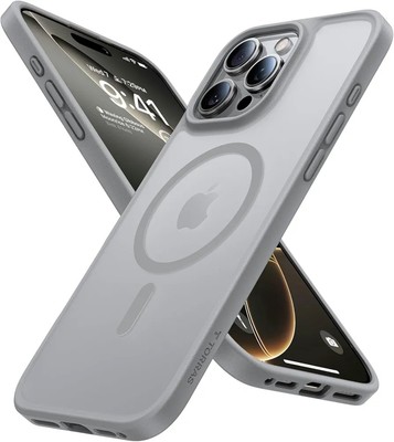 TORRAS Magnetic Shockproof for iPhone 16 Pro Max Case Translucent Grey 6.9'' New