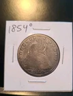 1854 O HALF DOLLAR LIBERTY SEATED ARROWS 50C #841 GOOD CONDITION