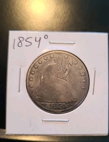 1854 O HALF DOLLAR LIBERTY SEATED ARROWS 50C #841 GOOD CONDITION