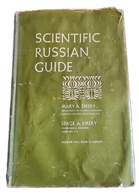 Scientific Russian Guide Emery 1961 McGraw-Hill Cold War Technical Language Book