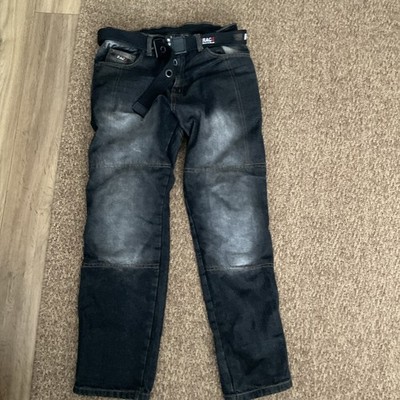 Herren Motorrad Jeans Motorradhose Kevlar gefüttert komplett gepanzert W36 L32 