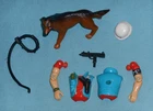 vtg G.I. GI JOE LAW + ORDER BODY PARTS + WEAPONS lot #4 arms gun helmet FREESHIP