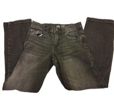 WONDER NATION Boys' Size 10 Slim Relaxed Fit Jeans Black Adjustable Waist