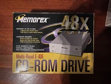 Memorex 48X MRX CD-ROM Drive – IDE – Vintage PC Hardware – Open Box, Never Used