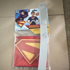 DC Superman Power Cape Set Red Dress-Up Cape 25x22 in Ages 3-5 2025 
