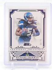 RICHARD SHERMAN 2025 NATIONAL TREASURES PURPLE #93 /75 SEAHAWKS FOOTBALL Q2215