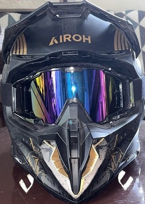 Airoh Twist 3 TITAN Motorrad Crosshelm Größe L Off Road Motard Enduro