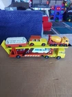 Vintage 1971 Matchbox SuperKing Car Transporter Truck With 5 Regular Wheel Cars