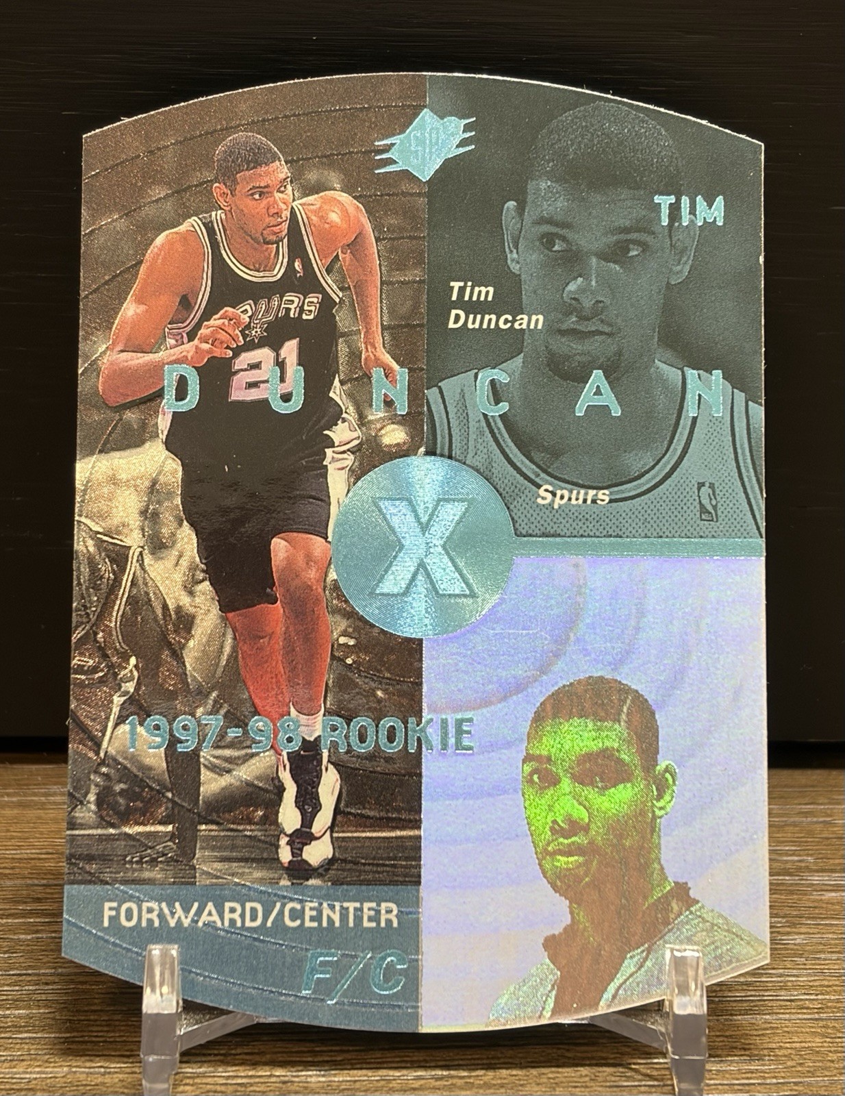 1997-98 Upper Deck SPX Tim Duncan RC #37 San Antonio Spurs