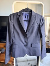 J.CREW Navy Pinstripe Wool Blazer Jacket Women  s Size 0 Classic Tailored
