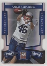 2010 Donruss Elite Rookie Aspirations Die-Cut 25/81 Aaron Hernandez #121 4ud