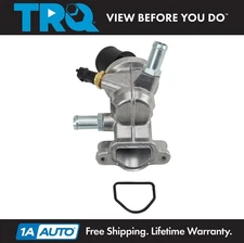 TRQ Thermostat with Housing Assembly Fits 2016-2021 Chevrolet 2016-2021 GMC