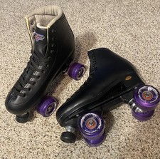 Sure Grip Unisex Women  s Fame Black Roller Skates Sz 9/42 w/Safety Gear