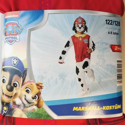 Paw Patrol Kostüm Marshall Kinder 6-8 Jahre Hund Fasching Cosplay Karneval Maske