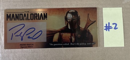 Star Wars The Mandalorian signed 3x7 Plaque Pedro Pascal Autographed Plaque V1-2