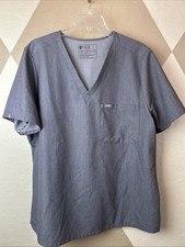 Figs Scrub Shirt Mens Gray Top Technical Collection Pocket Stretch XXL NWOT