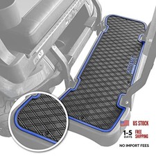 Xtreme Golf Cart Rear Seat Kit Floor Mat for Select EZGO Models - Blue Trim