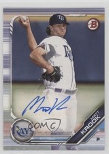 2019 Bowman Prospect Auto Matt Krook #PA-MK Auto sc2