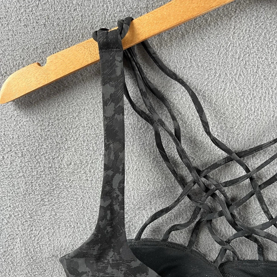 Sujetador deportivo acolchado Lululemon Free To Be para mujer talla 8 negro camuflaje Foto 4 de 4