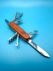 VICTORINOX HUNTSMAN WOOD Swiss Army Knife Multi Tool 91mm !