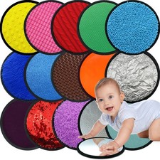 Upgraded 16 Set Sensory Mats, Mixed Colors Sensory Toys for Kids with Autism,...